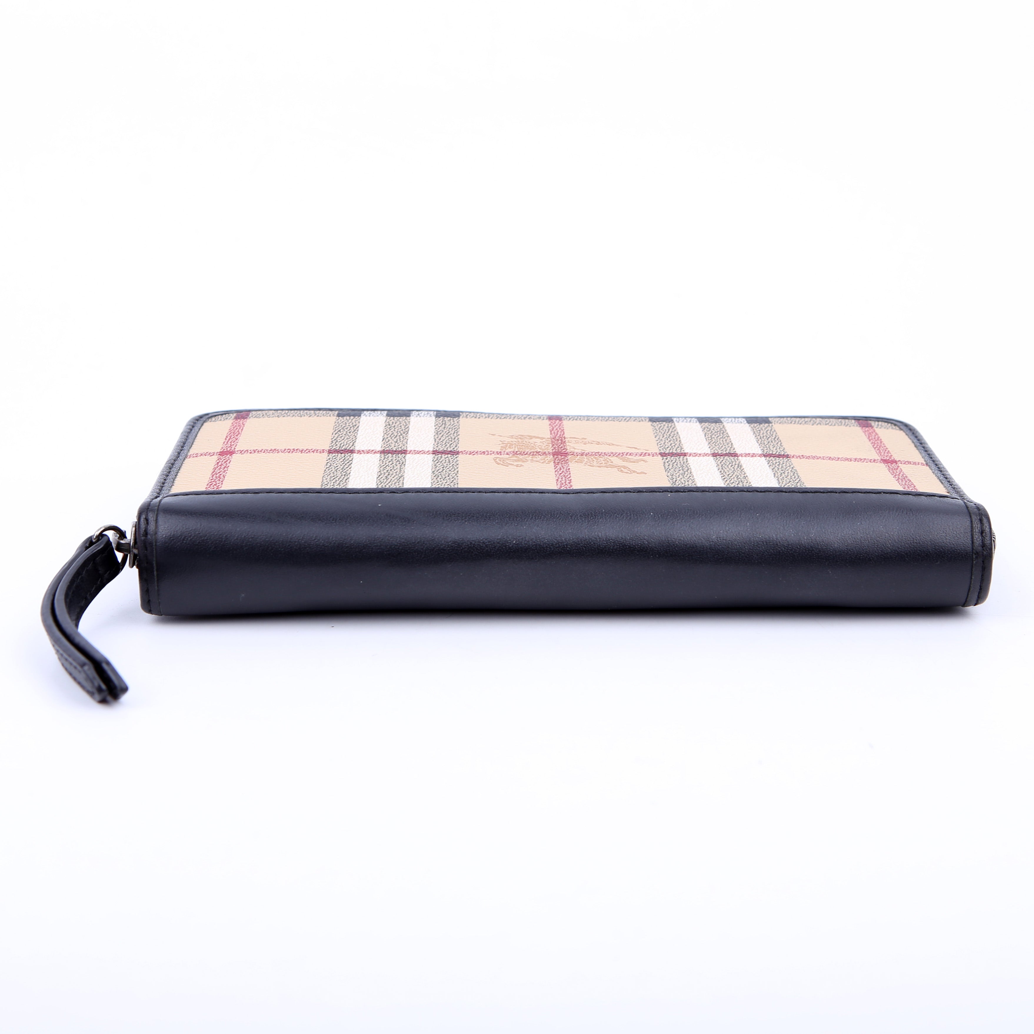 Haymarket Check Zip Around Wallet Black