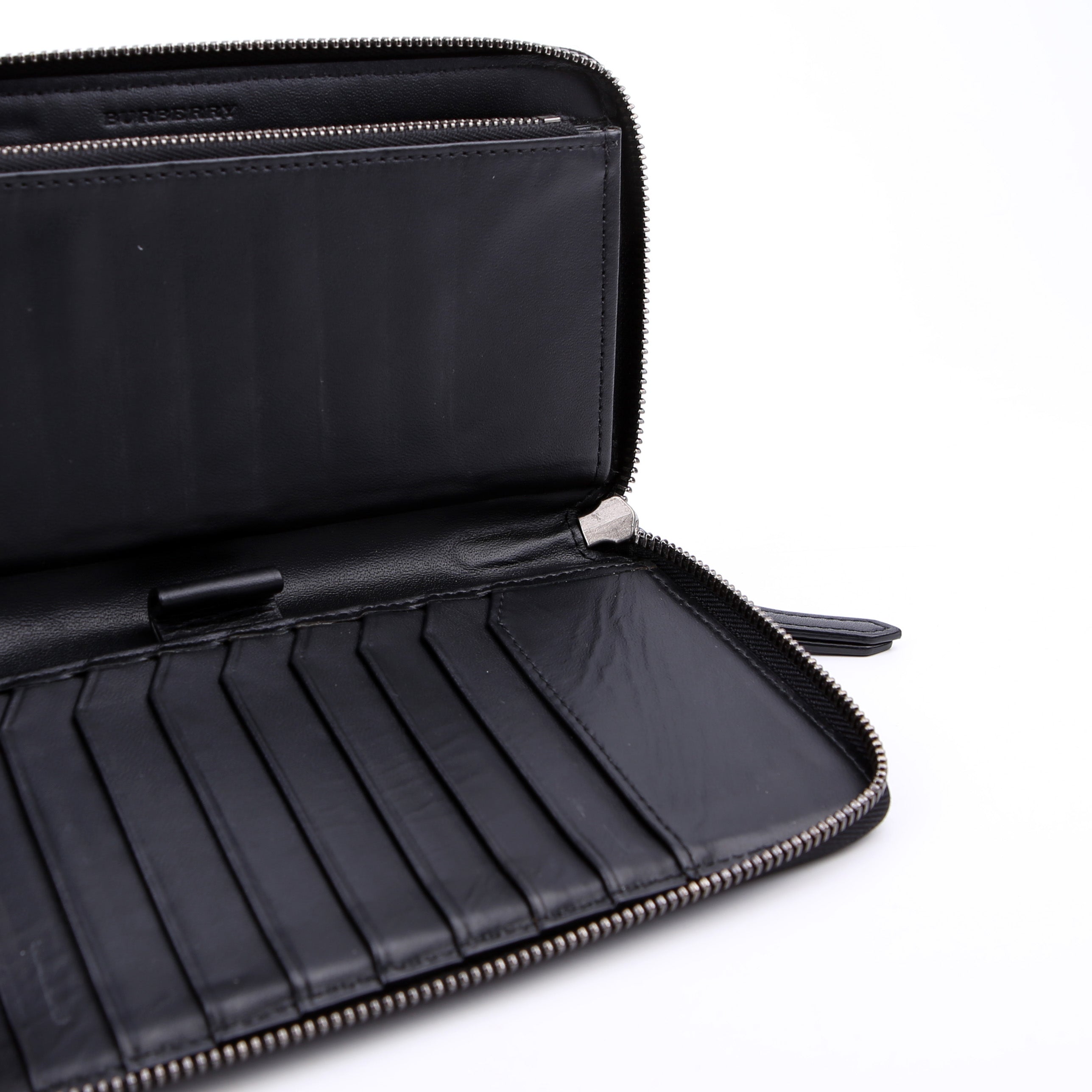 Haymarket Check Zip Around Wallet Black