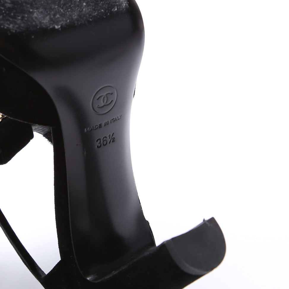 Mary - Jane Velvet Bow Pumps Size 36.5 Black