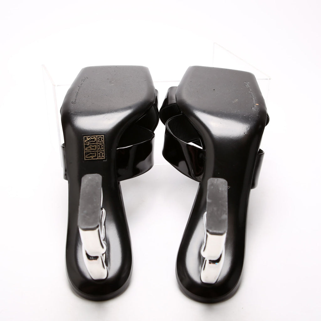 Logo Feel Crisscross Slide Sandals Size 40.5