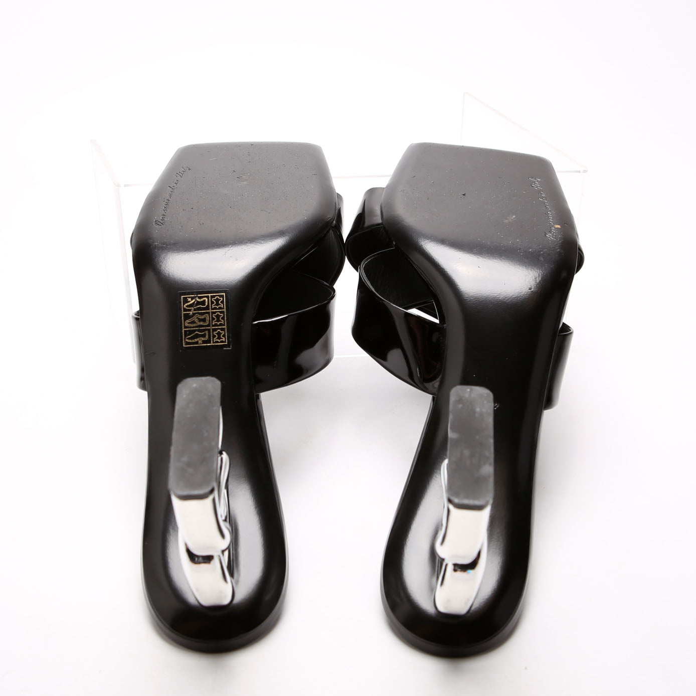 Logo Feel Crisscross Slide Sandals Size 40.5