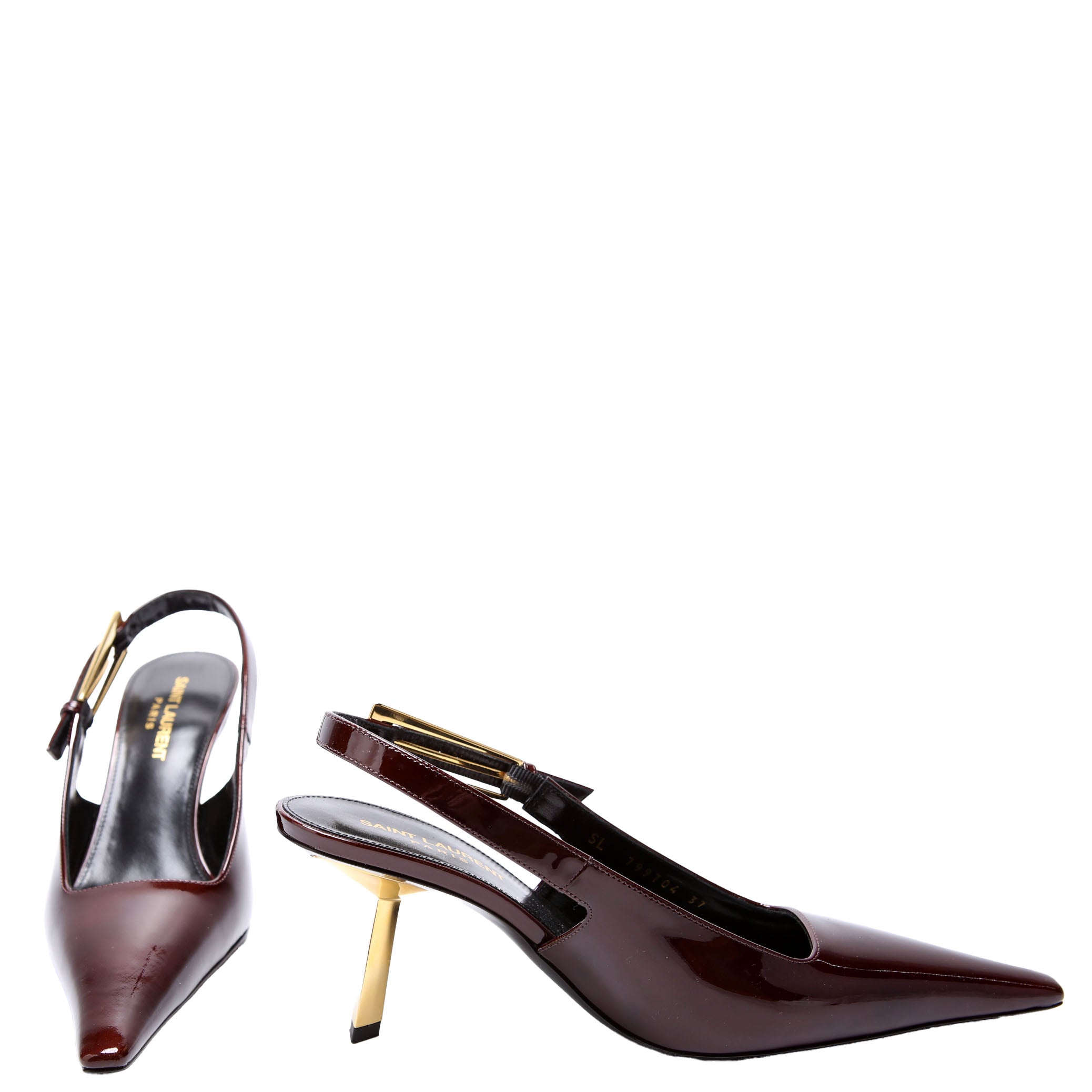 Lee 75 Slingback Pumps Size 37 Burgundy