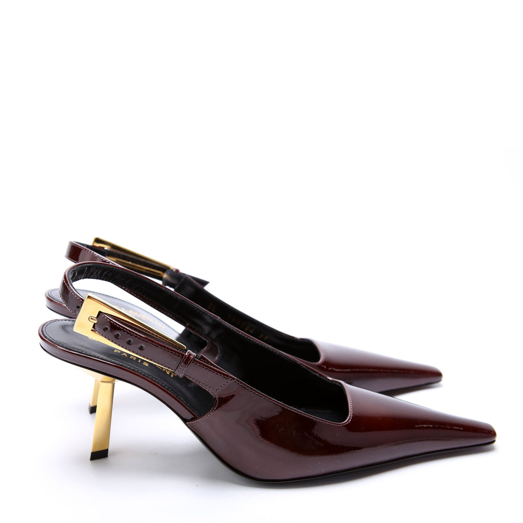 Lee 75 Slingback Pumps Size 37 Burgundy