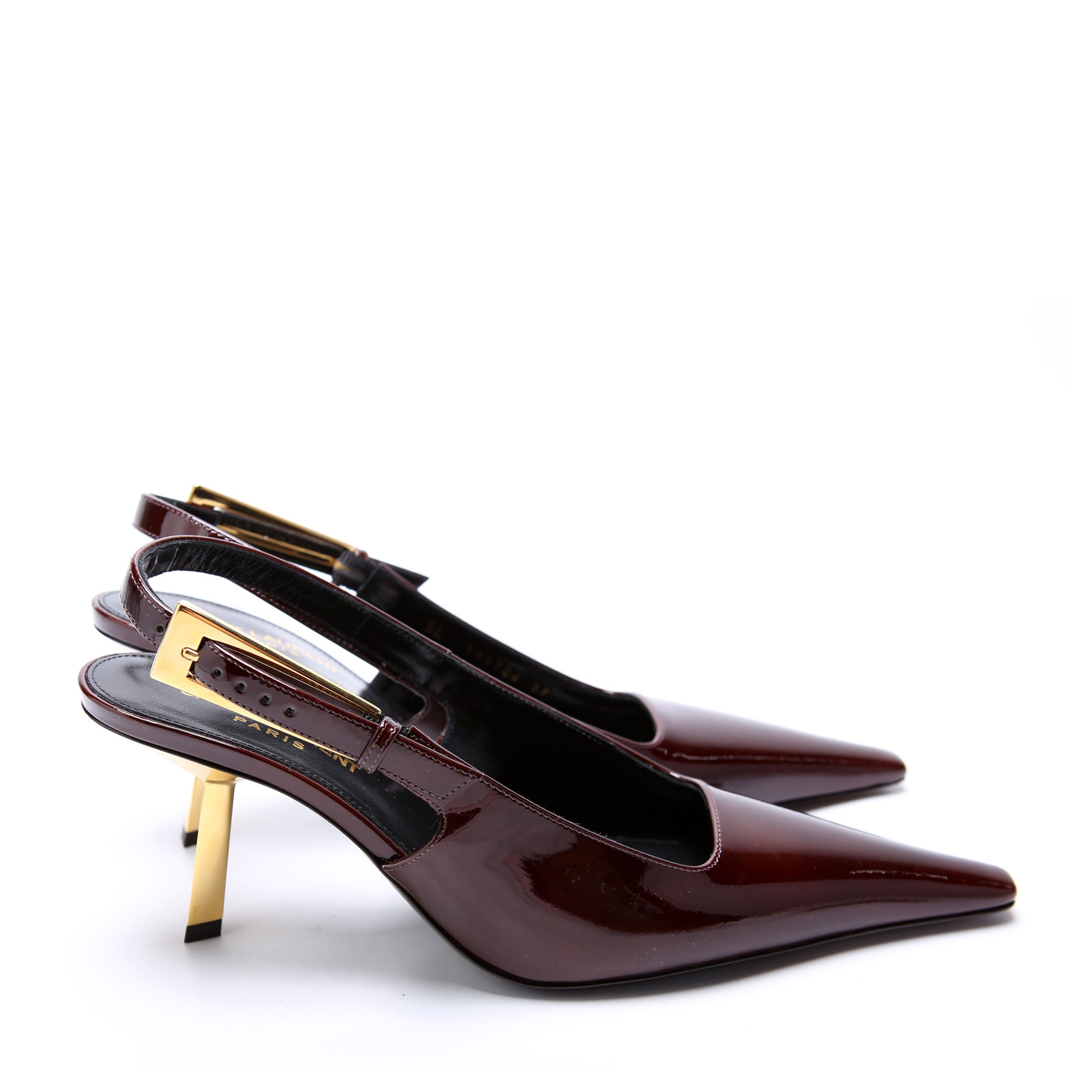 Lee 75 Slingback Pumps Size 37 Burgundy