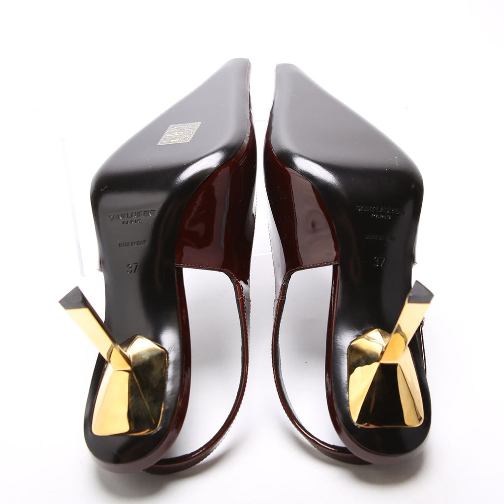 Lee 75 Slingback Pumps Size 37 Burgundy