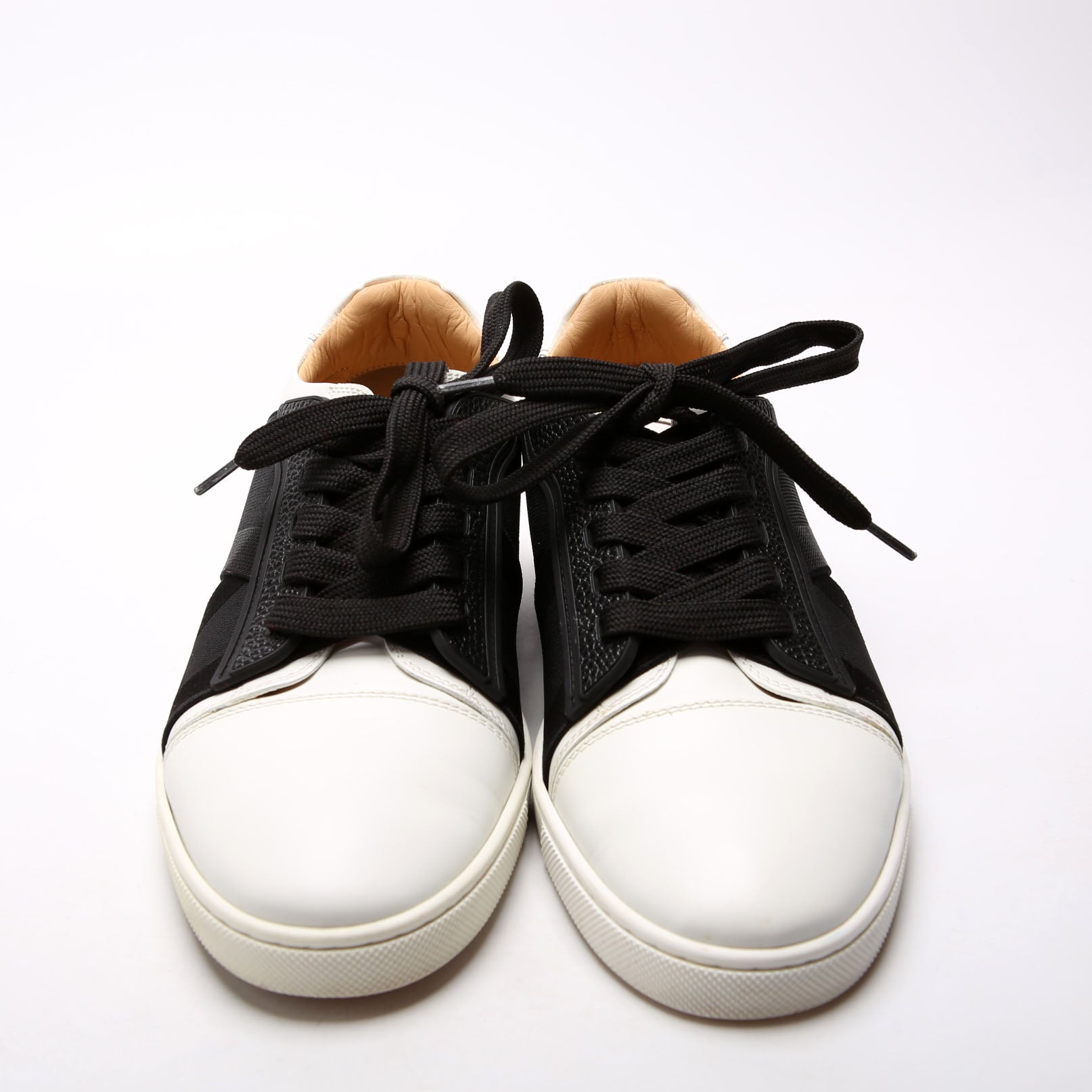 Elastikid Leather Sneakers Size 38.5 White/Black