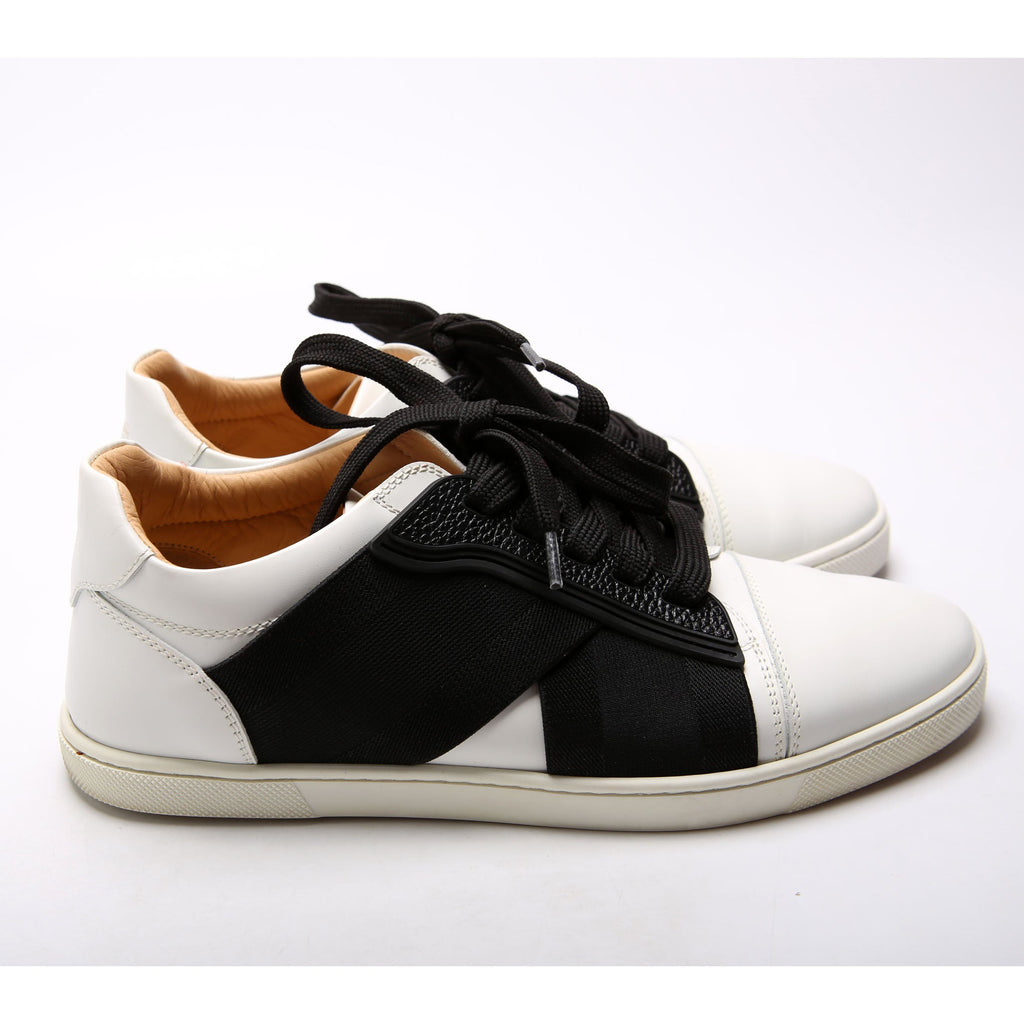 Elastikid Leather Sneakers Size 38.5 White/Black
