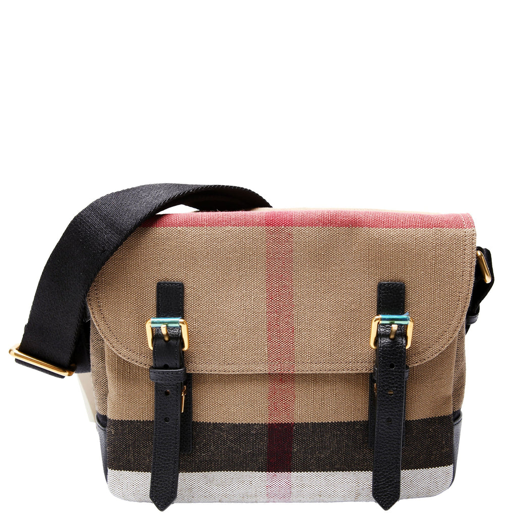House Check Baidon Messenger Black/Brown