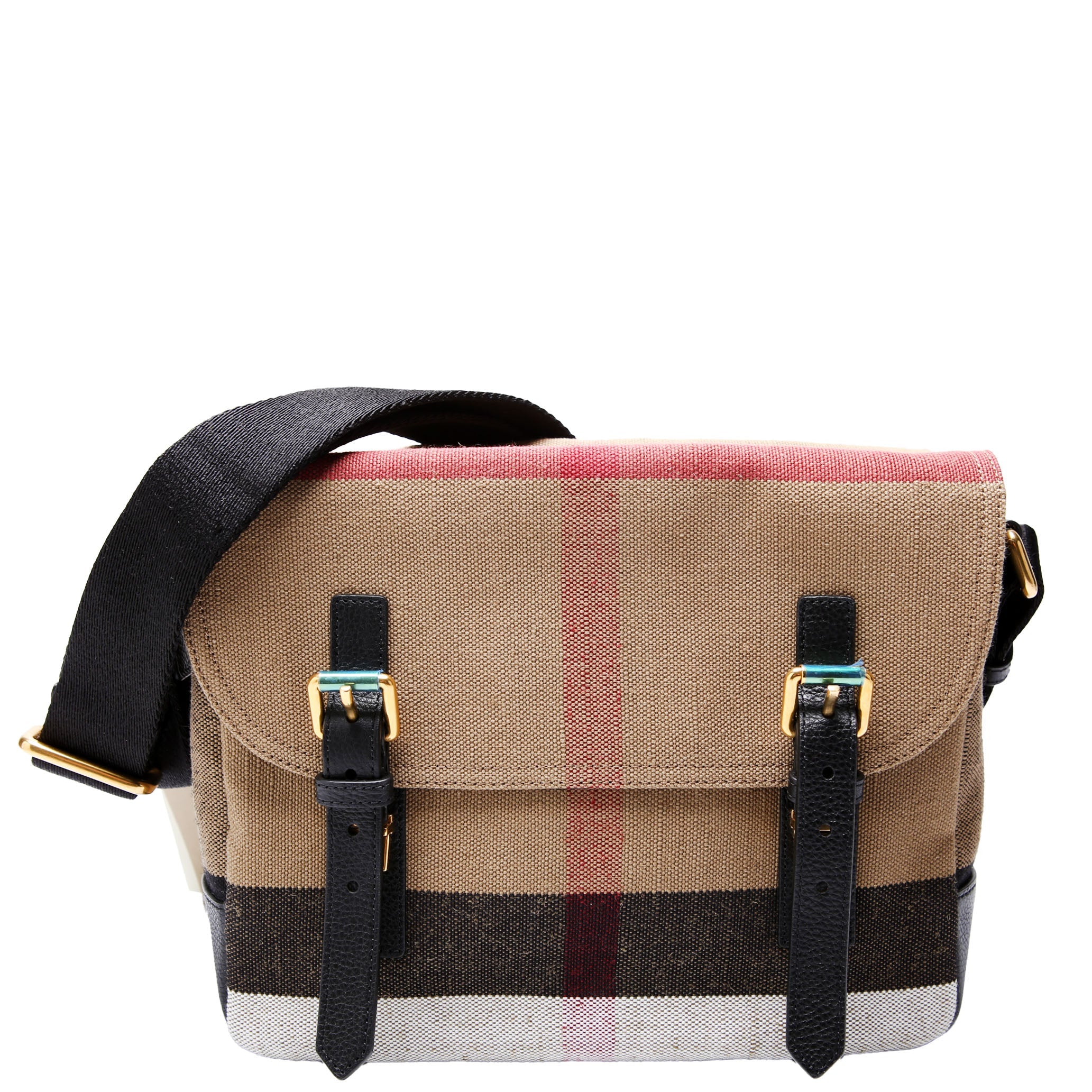 House Check Baidon Messenger Black/Brown