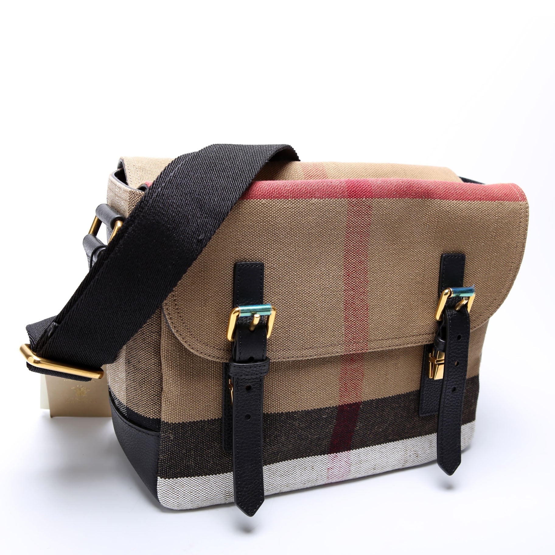 House Check Baidon Messenger Black/Brown