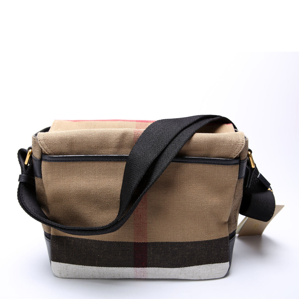 House Check Baidon Messenger Black/Brown