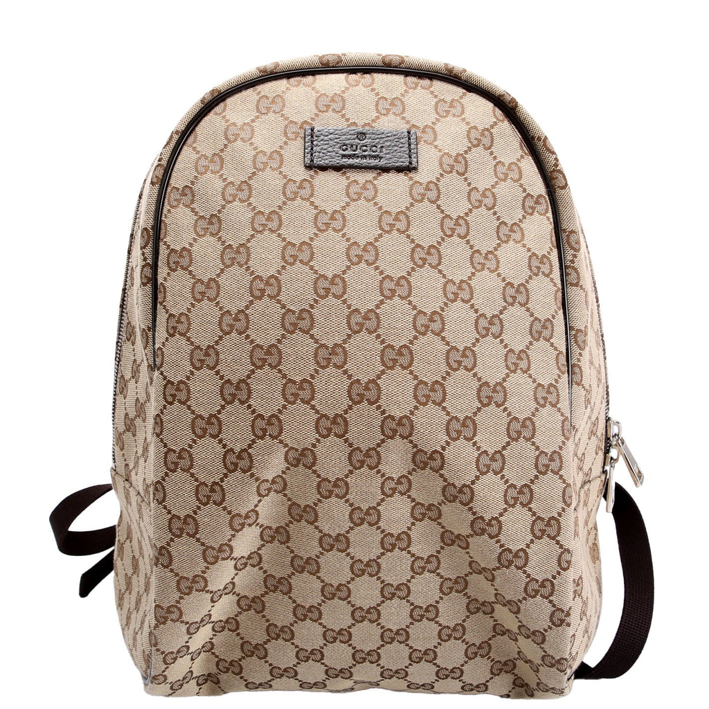 Gucci 449906 GG Canvas Travel Backpack Beige
