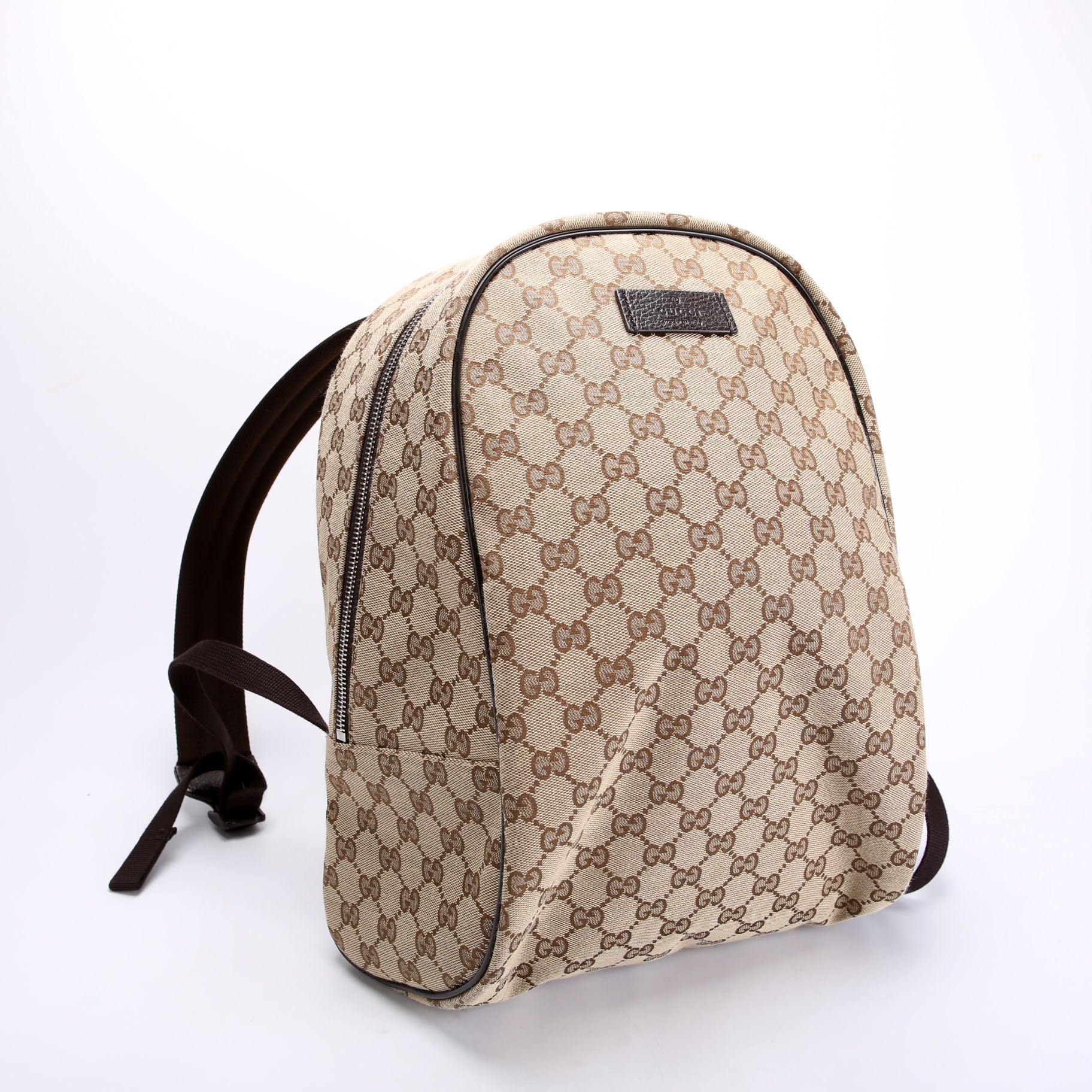 Gucci 449906 GG Canvas Travel Backpack Beige