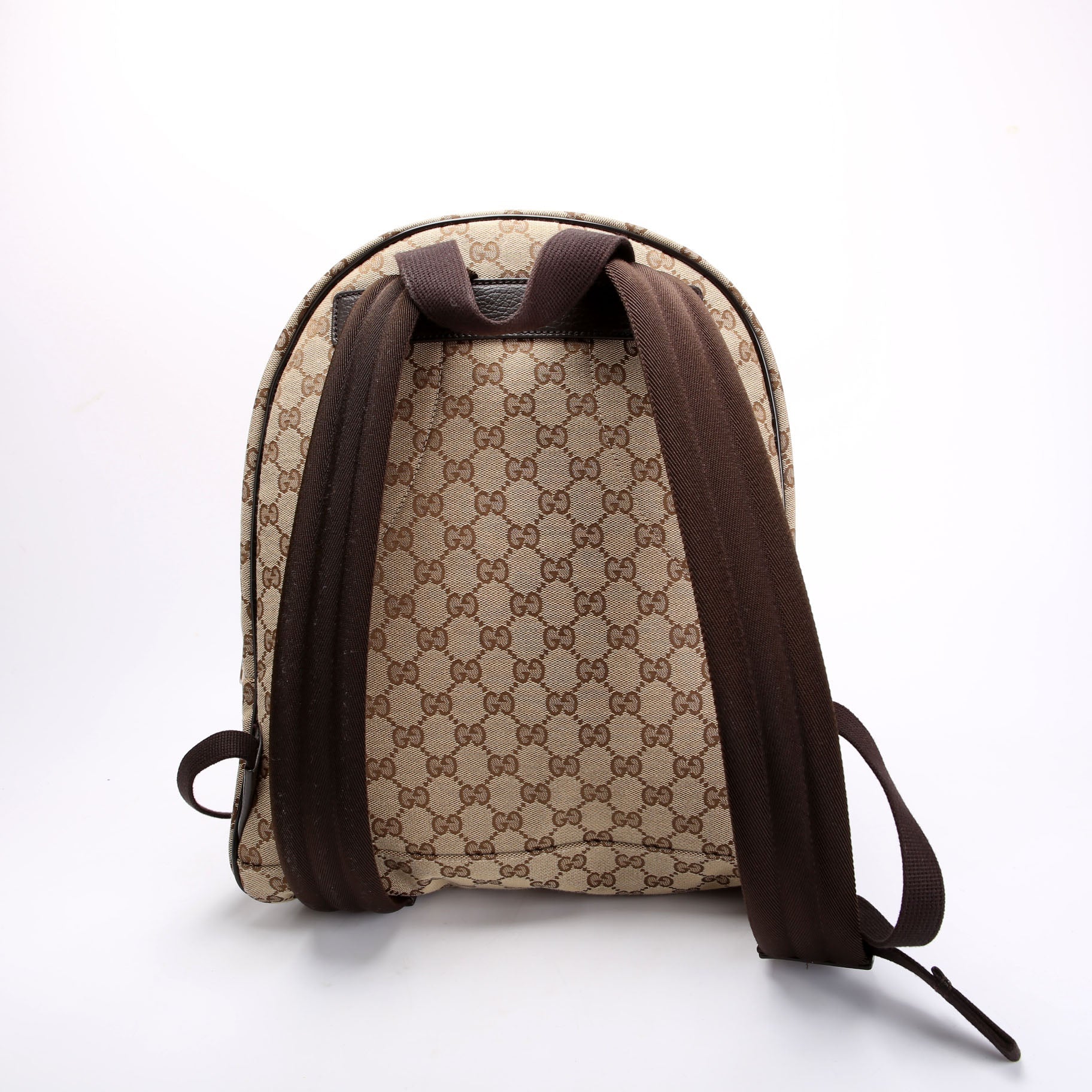 Gucci 449906 GG Canvas Travel Backpack Beige