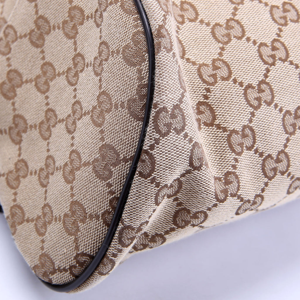Gucci 449906 GG Canvas Travel Backpack Beige