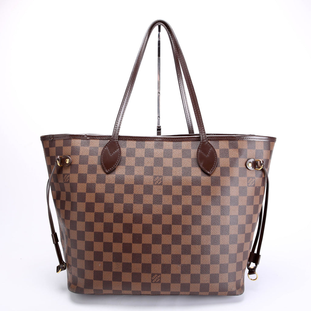 Neverfull With Wallet MM Damier Ebene Red