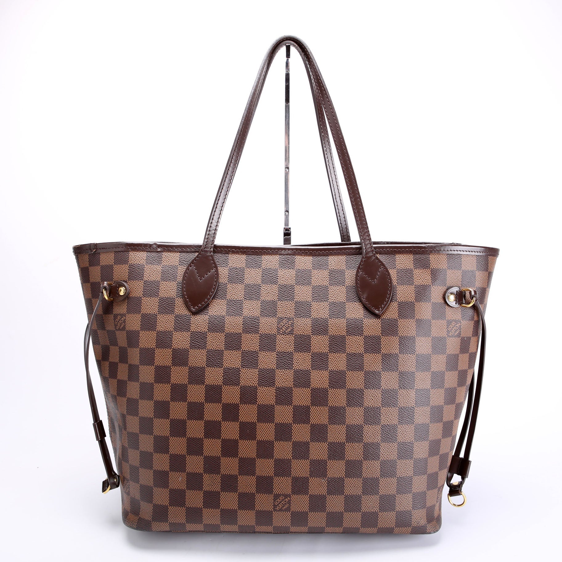 Neverfull With Wallet MM Damier Ebene Red