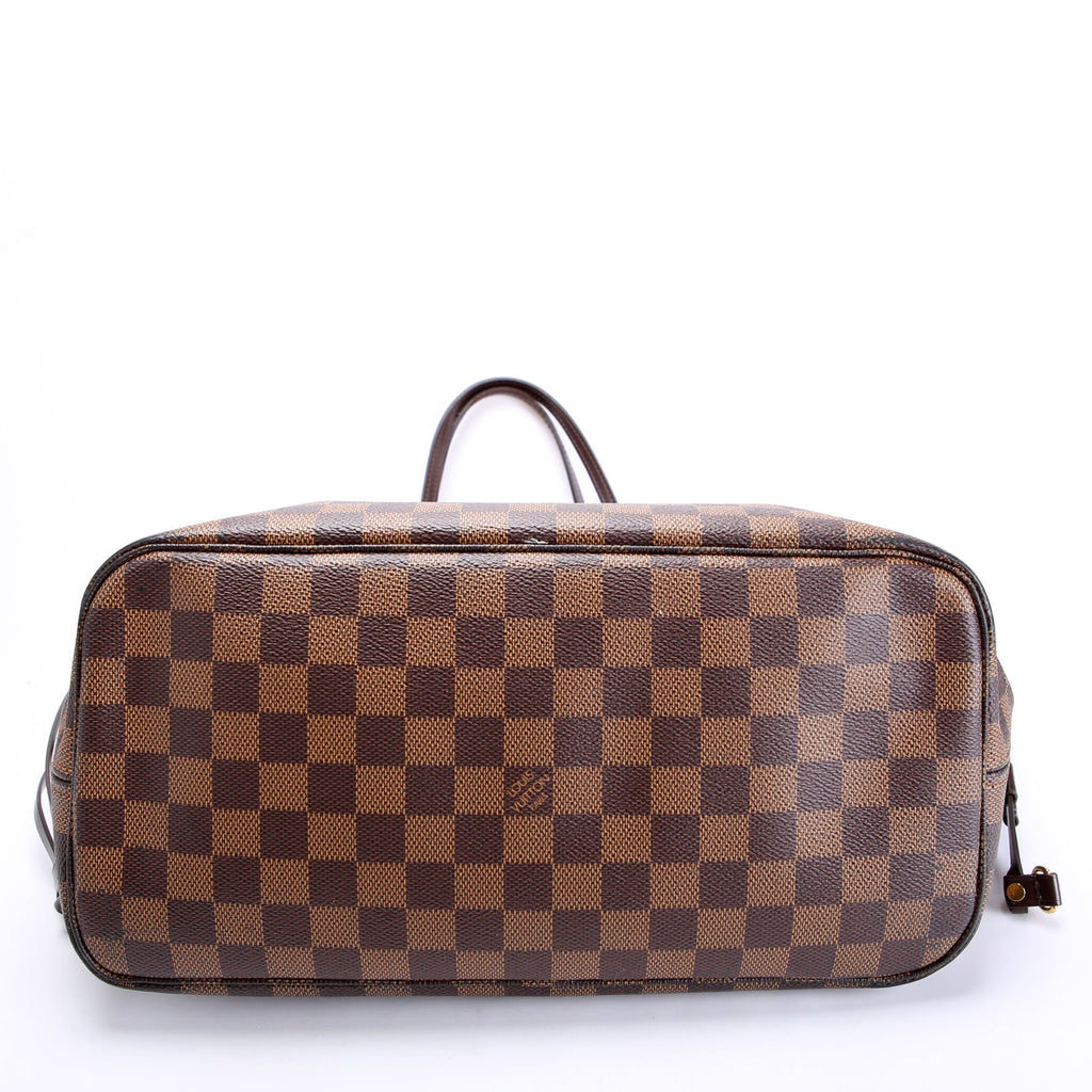 Neverfull With Wallet MM Damier Ebene Red