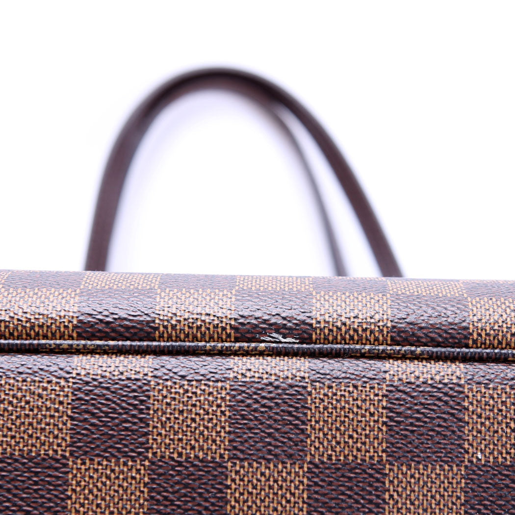 Neverfull With Wallet MM Damier Ebene Red
