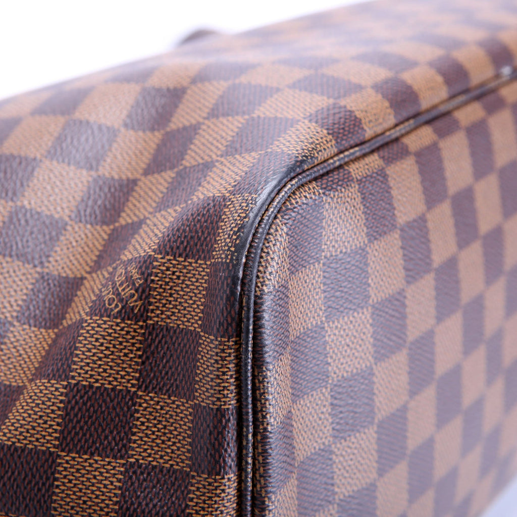 Neverfull With Wallet MM Damier Ebene Red