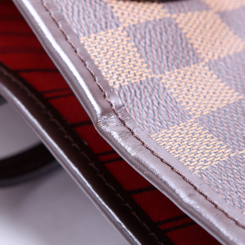 Neverfull With Wallet MM Damier Ebene Red