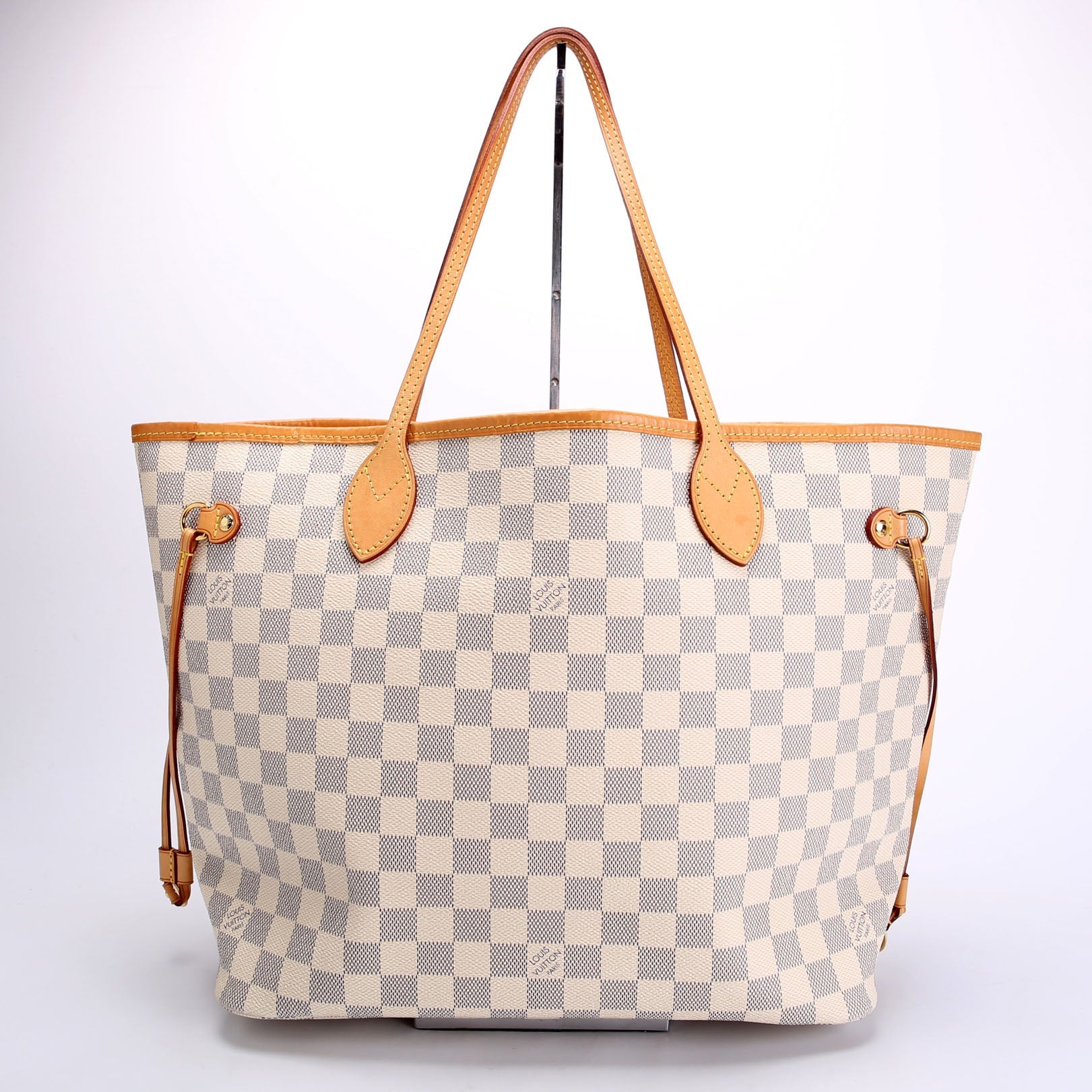 Neverfull With wallet mm Damier Azur Blue/Pink