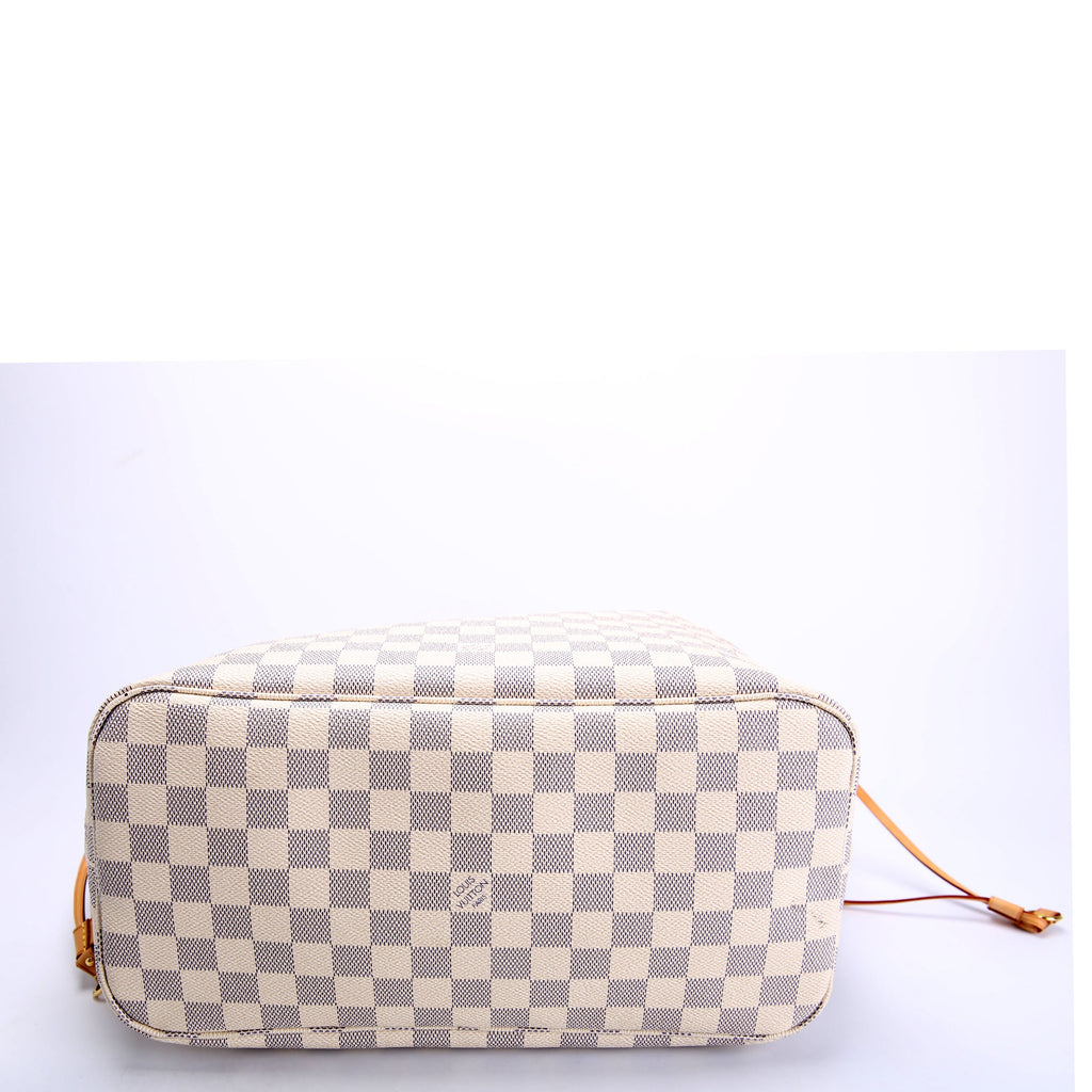 Neverfull With wallet mm Damier Azur Blue/Pink