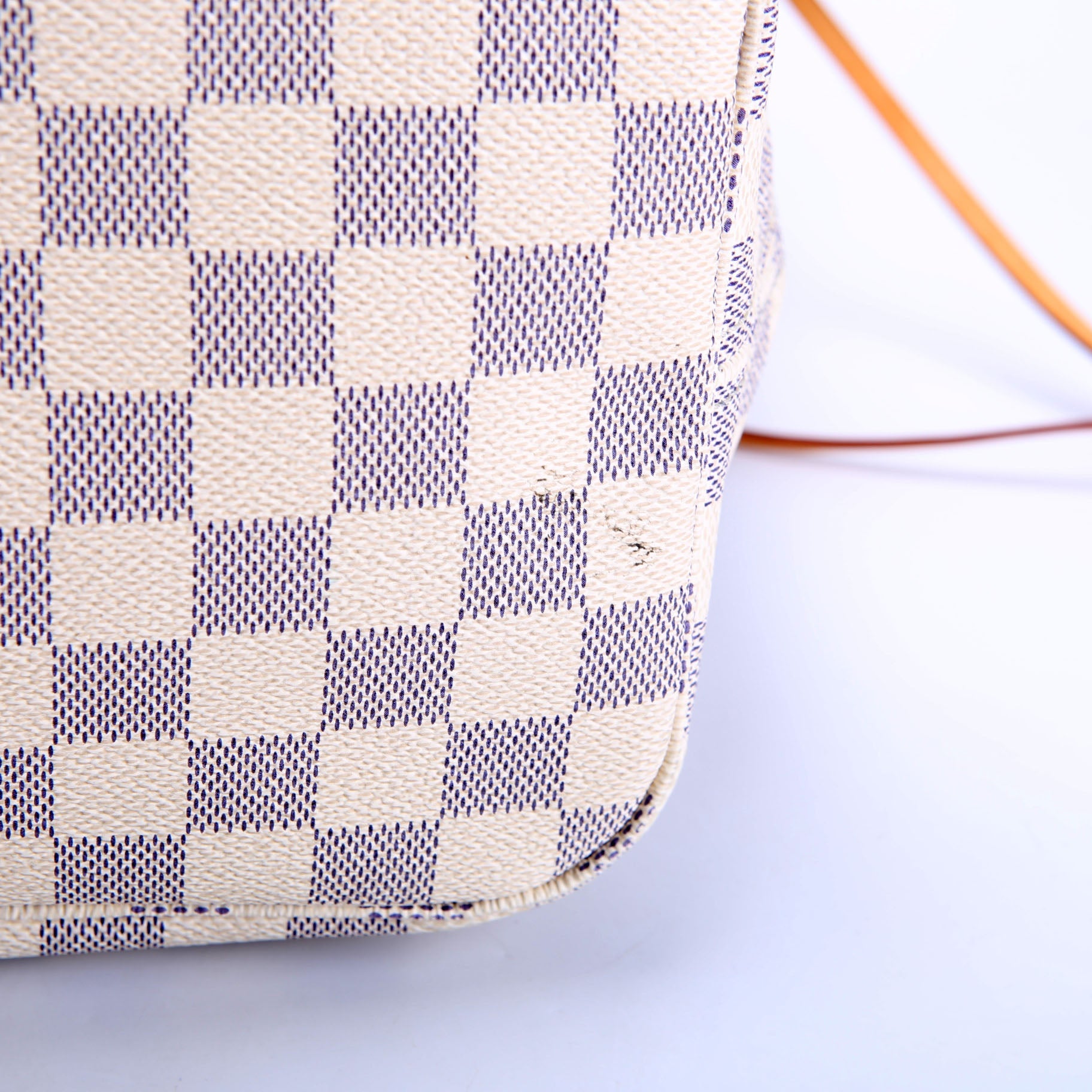 Neverfull With wallet mm Damier Azur Blue/Pink
