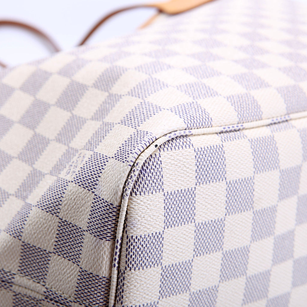 Neverfull With wallet mm Damier Azur Blue/Pink
