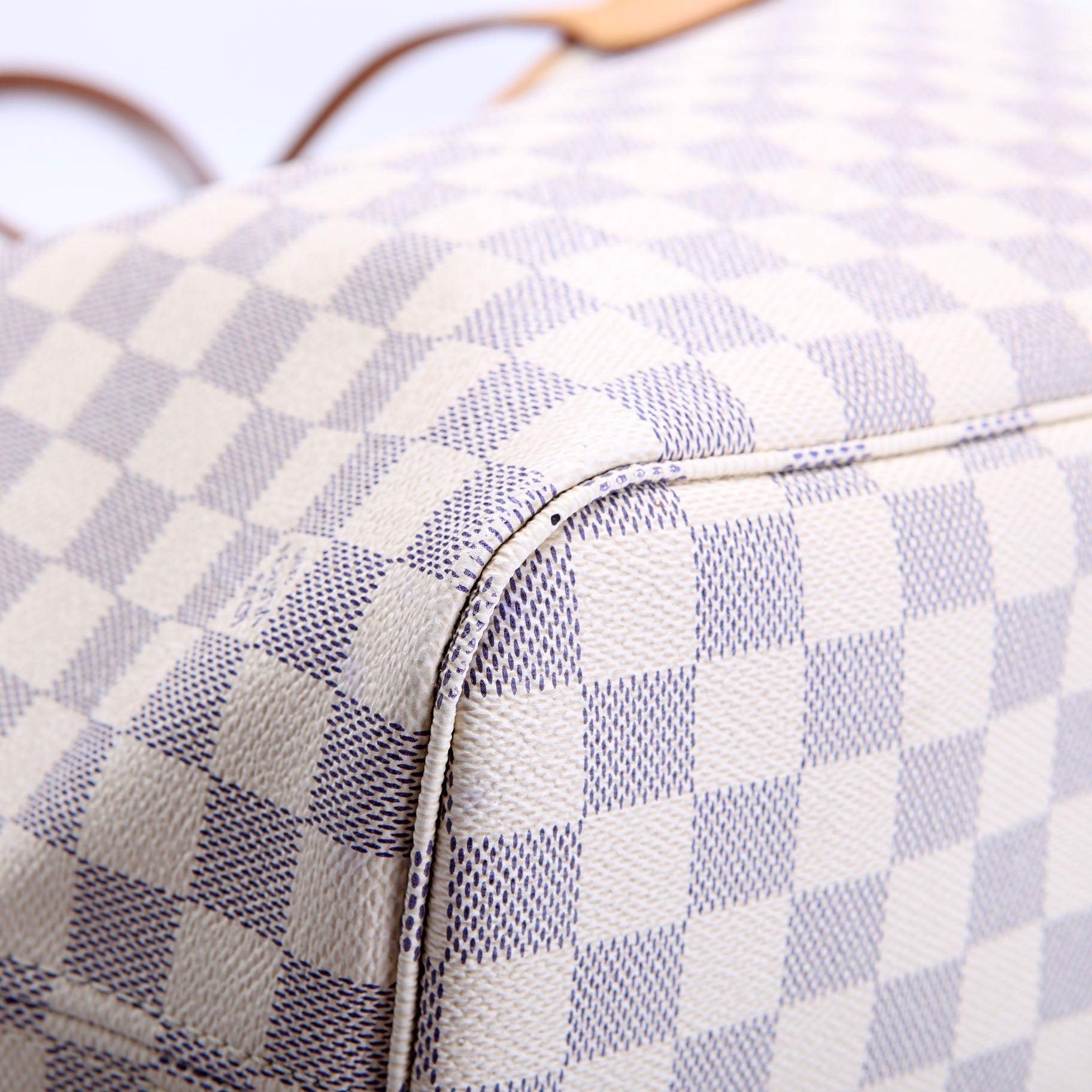 Neverfull With wallet mm Damier Azur Blue/Pink