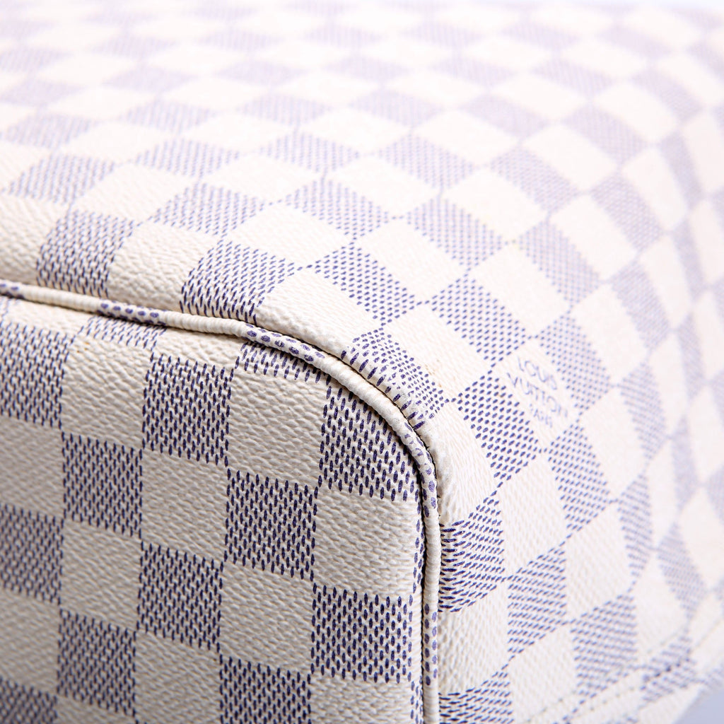 Neverfull With wallet mm Damier Azur Blue/Pink