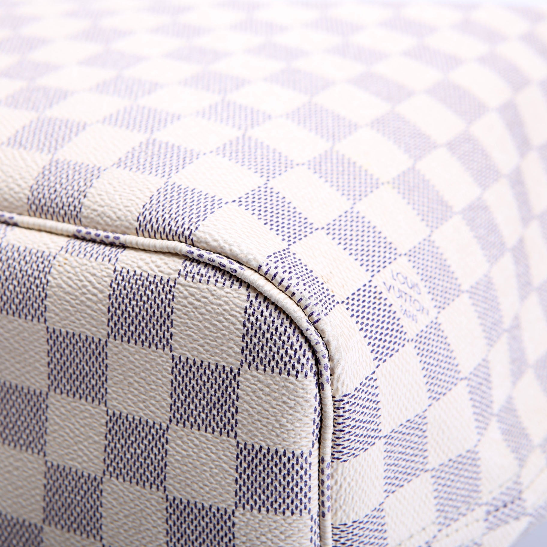 Neverfull With wallet mm Damier Azur Blue/Pink