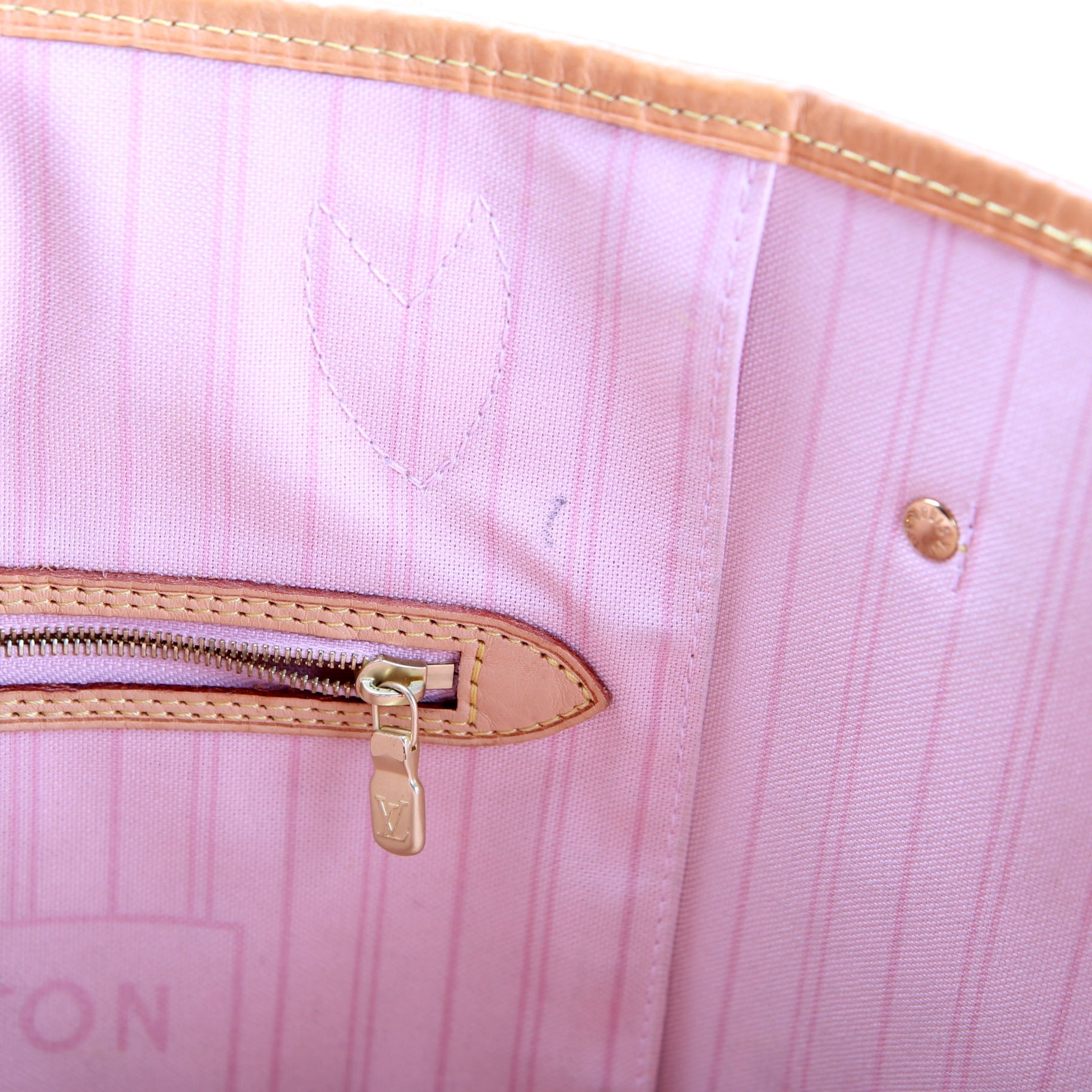 Neverfull With wallet mm Damier Azur Blue/Pink