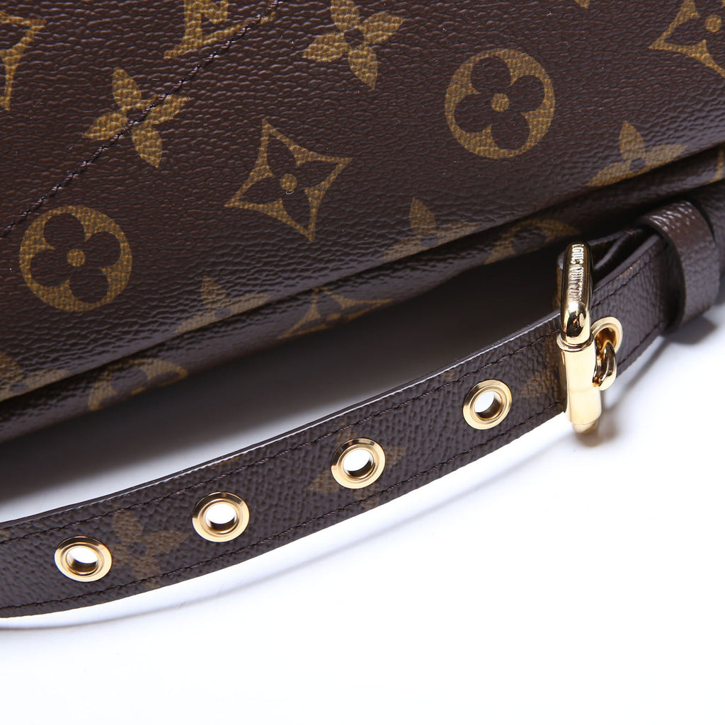 Pallas Tote Monogram Leather Side Berry