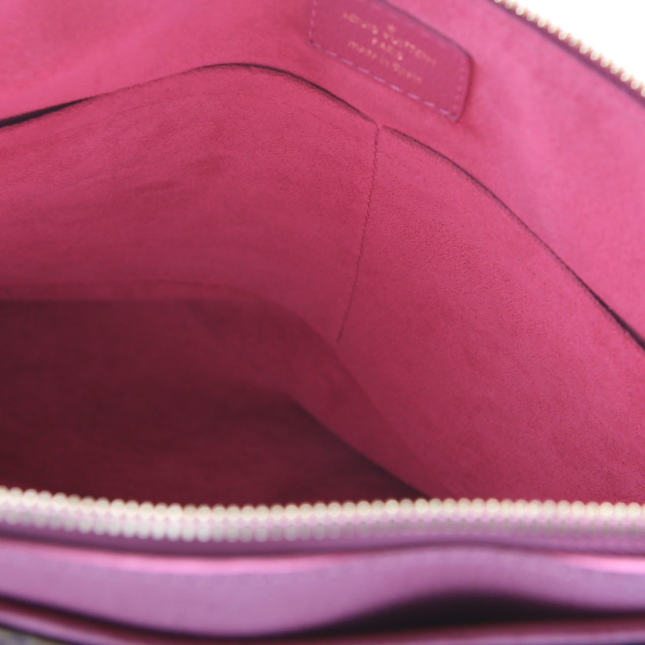 Pallas Tote Monogram Leather Side Berry