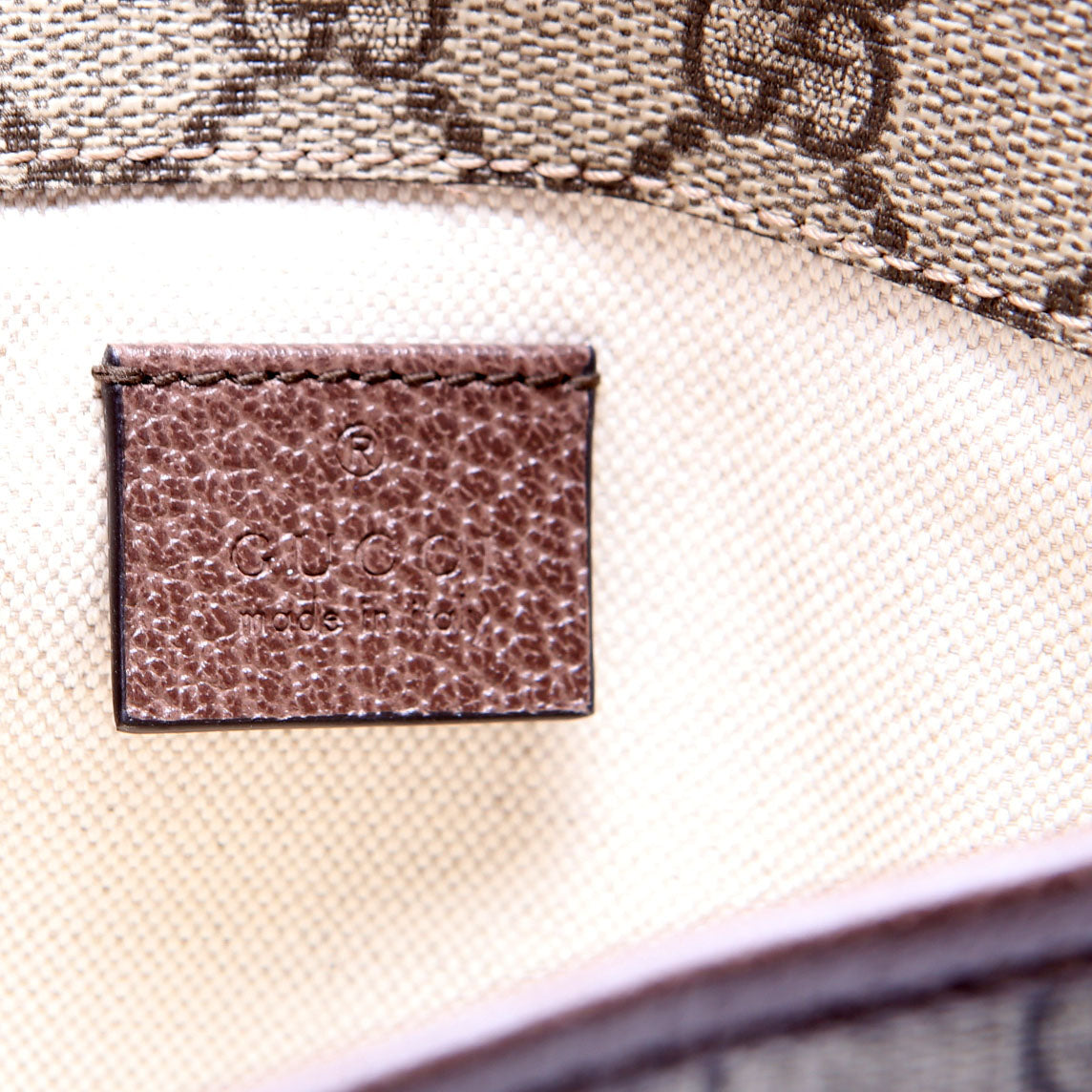 Gucci 493930 GG Supreme Neo Web Belt Brown