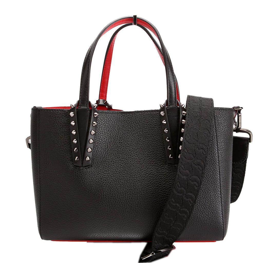 Cabata Mini Tote Leather Black/Red