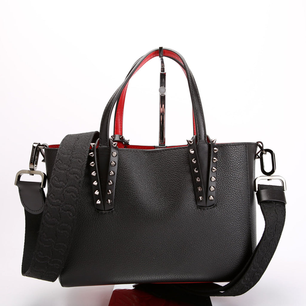 Cabata Mini Tote Leather Black/Red