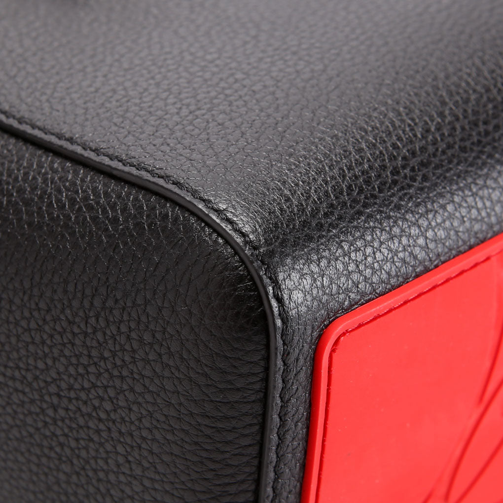 Cabata Mini Tote Leather Black/Red