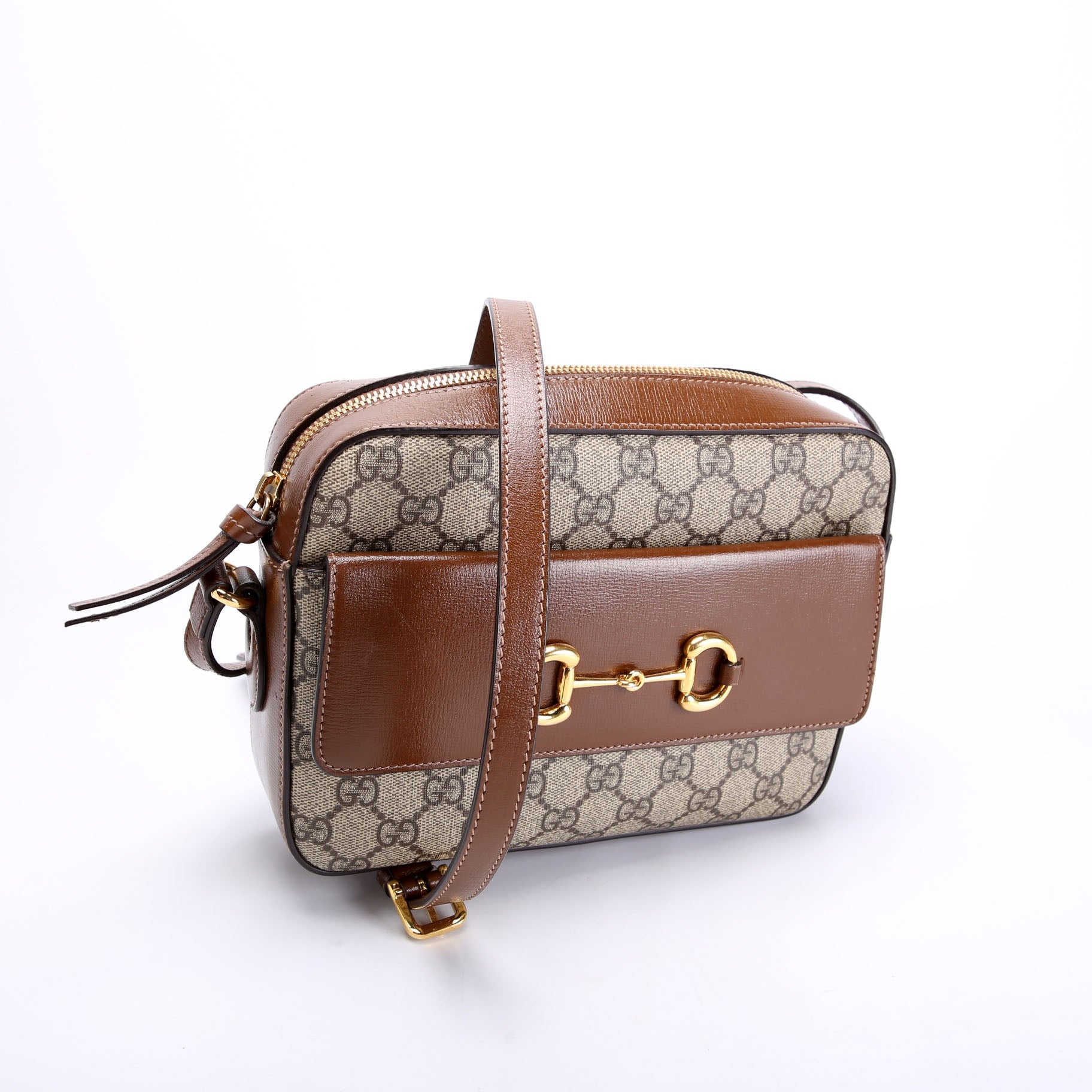 Gucci 645454 Horsebit 1955 Small Brown