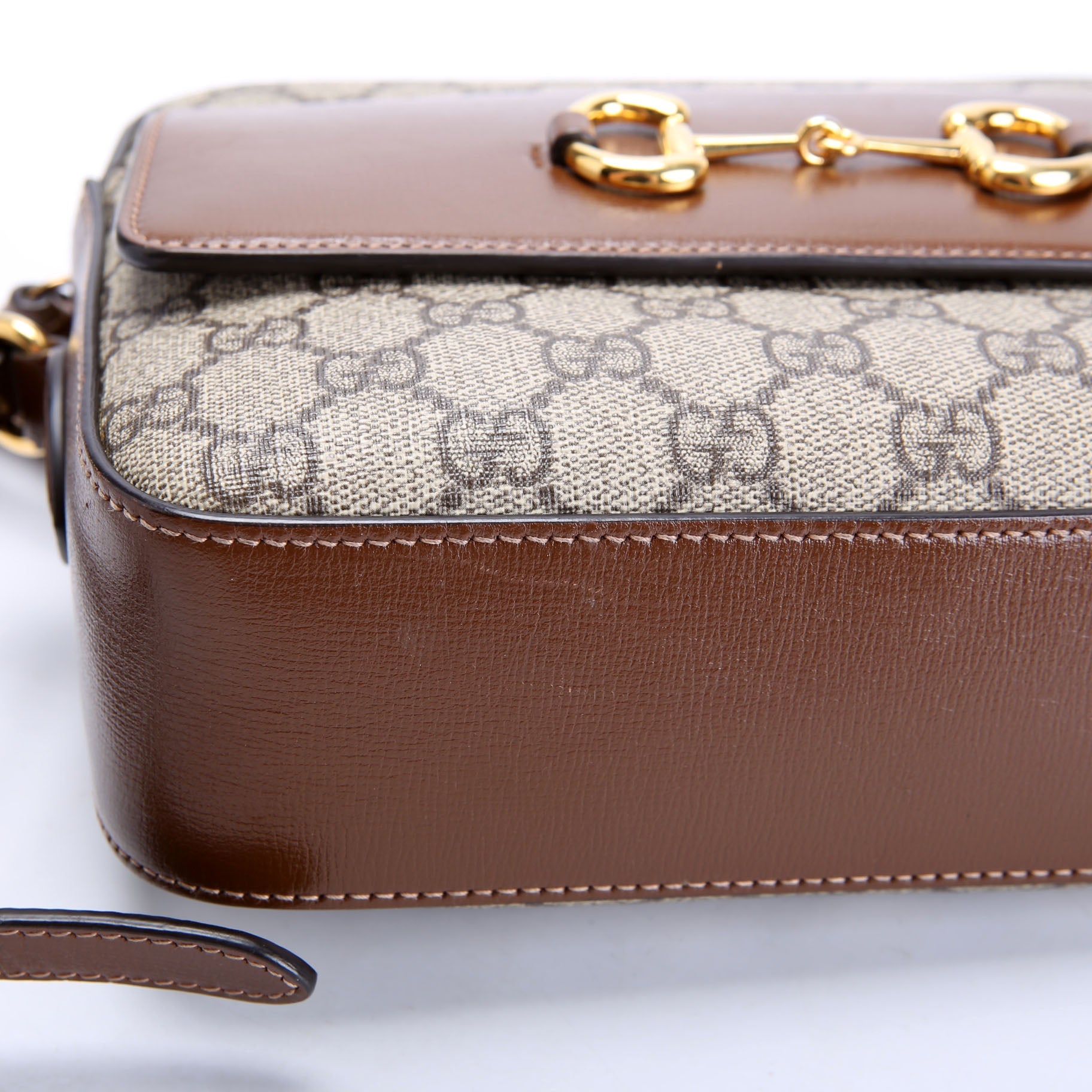 Gucci 645454 Horsebit 1955 Small Brown