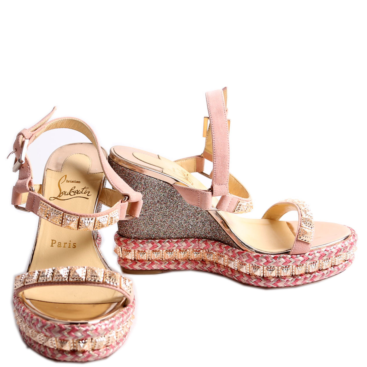 Pyraclou 100MM Sandal Wedge Pink