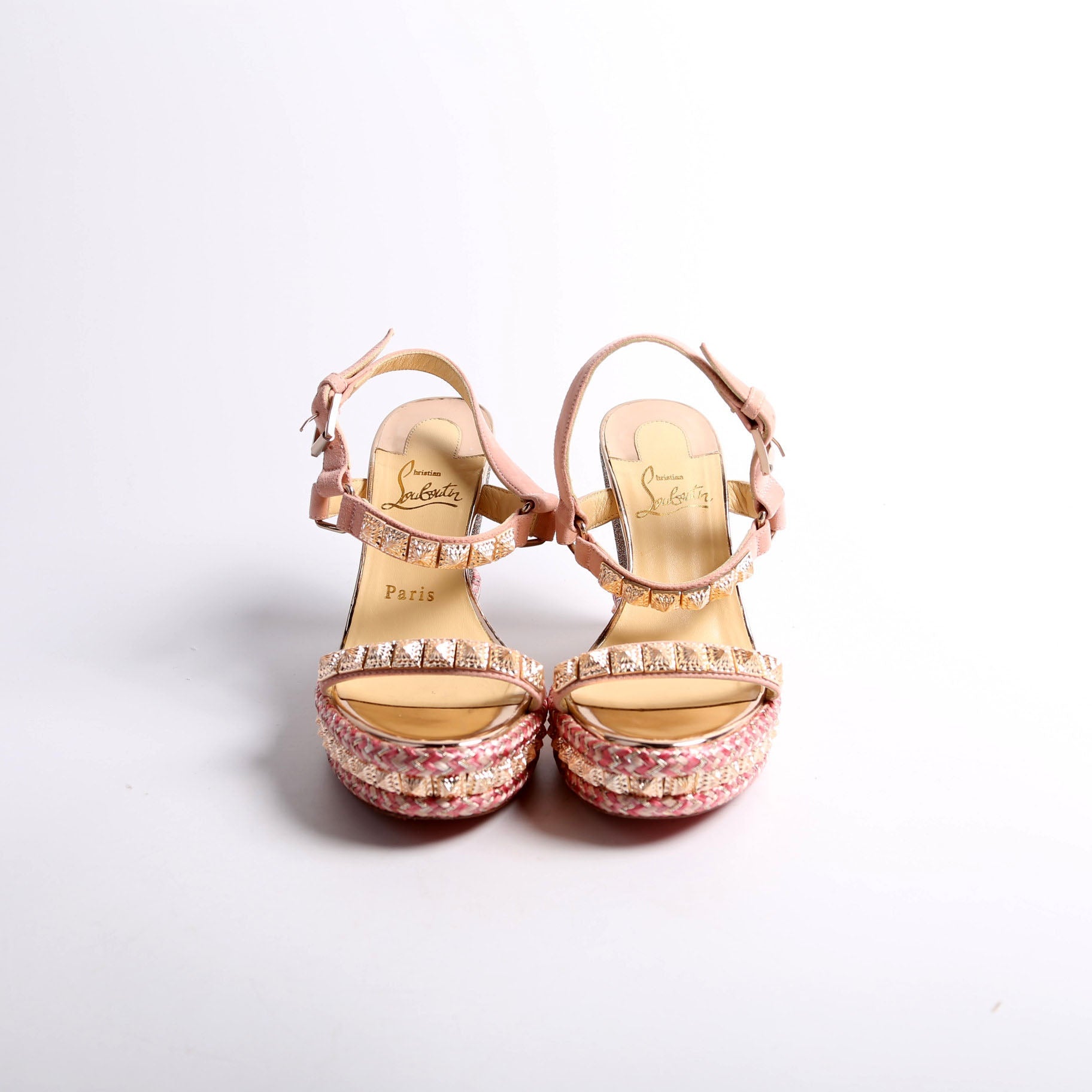 Pyraclou 100MM Sandal Wedge Pink