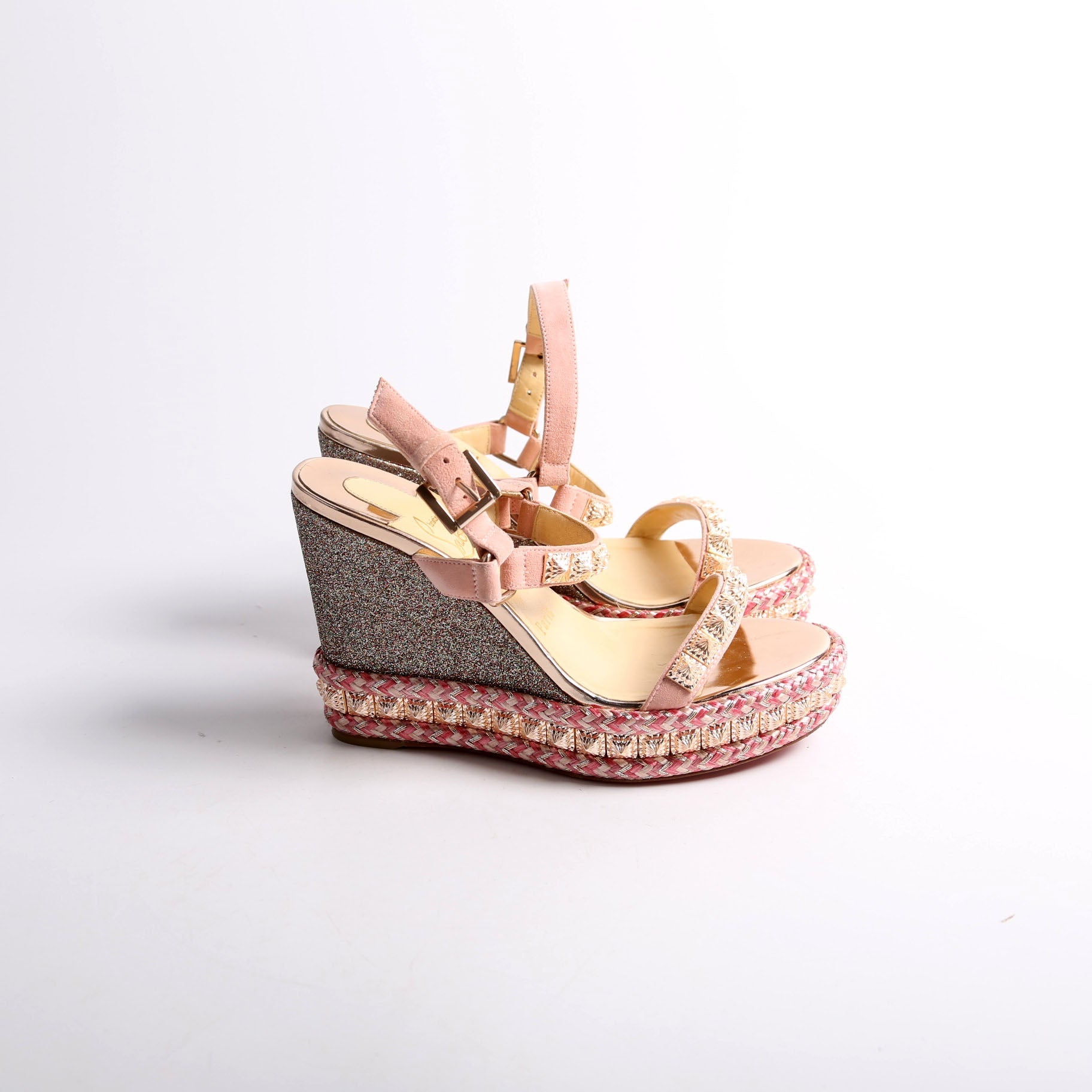 Pyraclou 100MM Sandal Wedge Pink