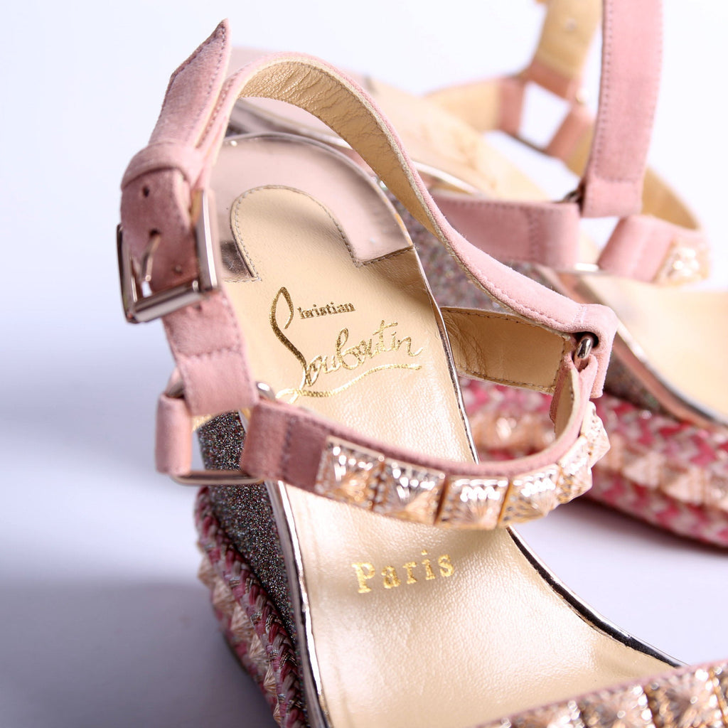 Pyraclou 100MM Sandal Wedge Pink