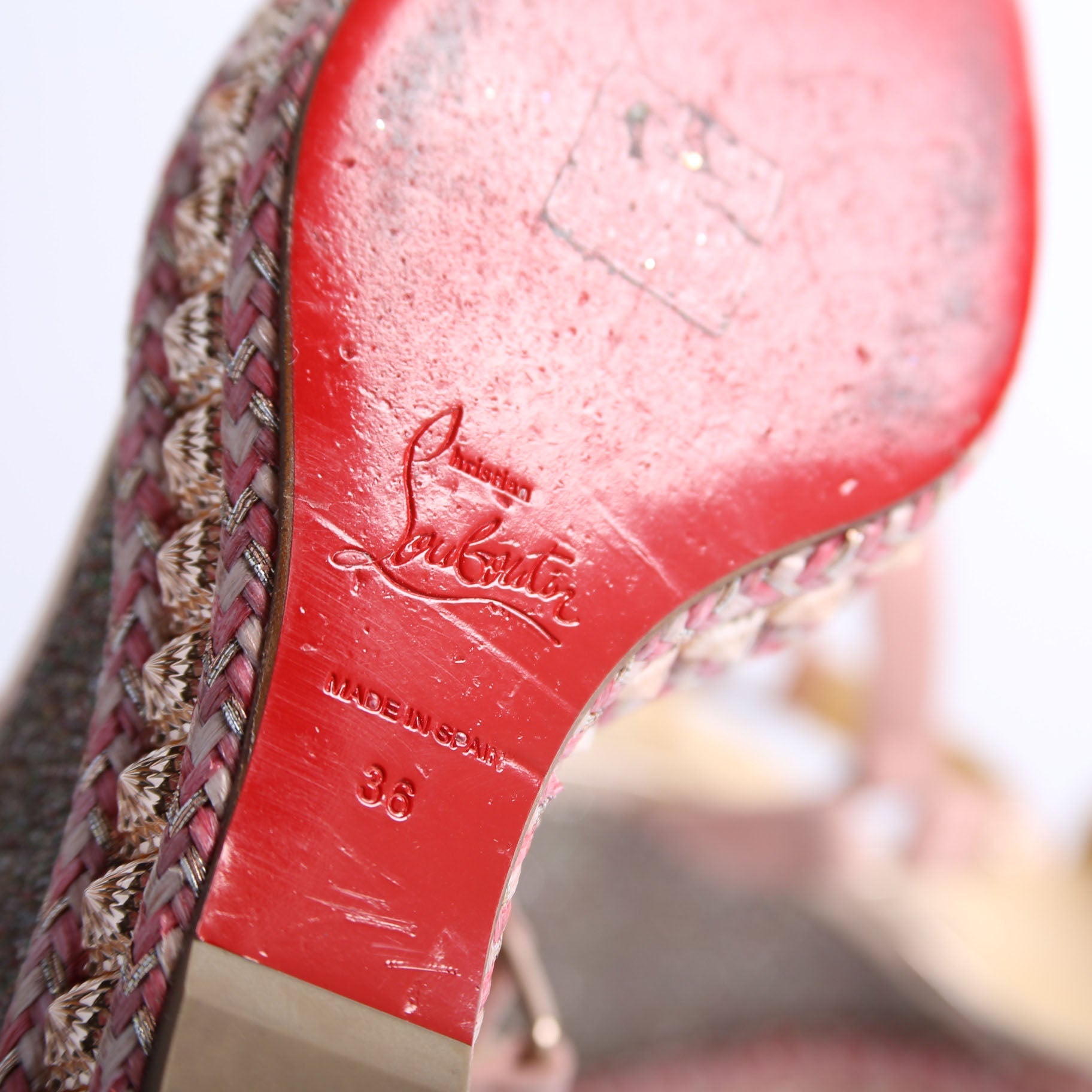 Pyraclou 100MM Sandal Wedge Pink