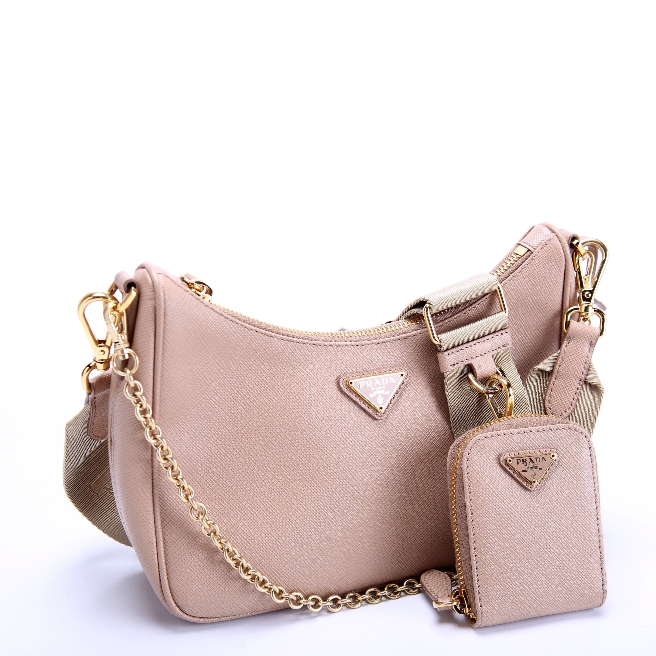 Saffiano Re-Edition 2005 Beige/Gold