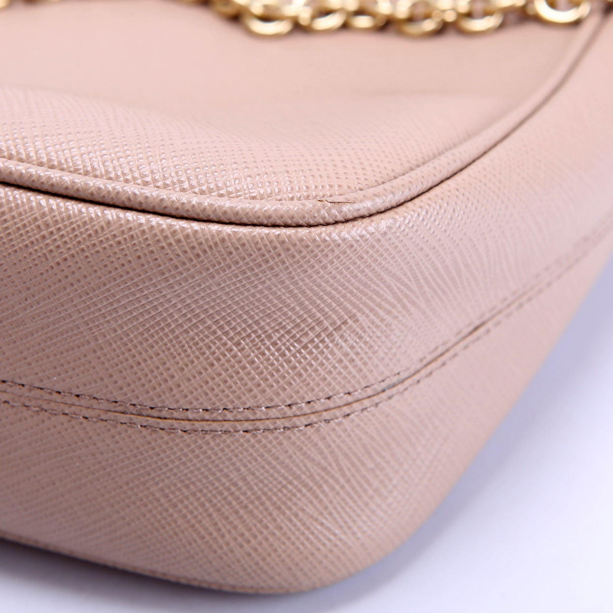 Saffiano Re-Edition 2005 Beige/Gold