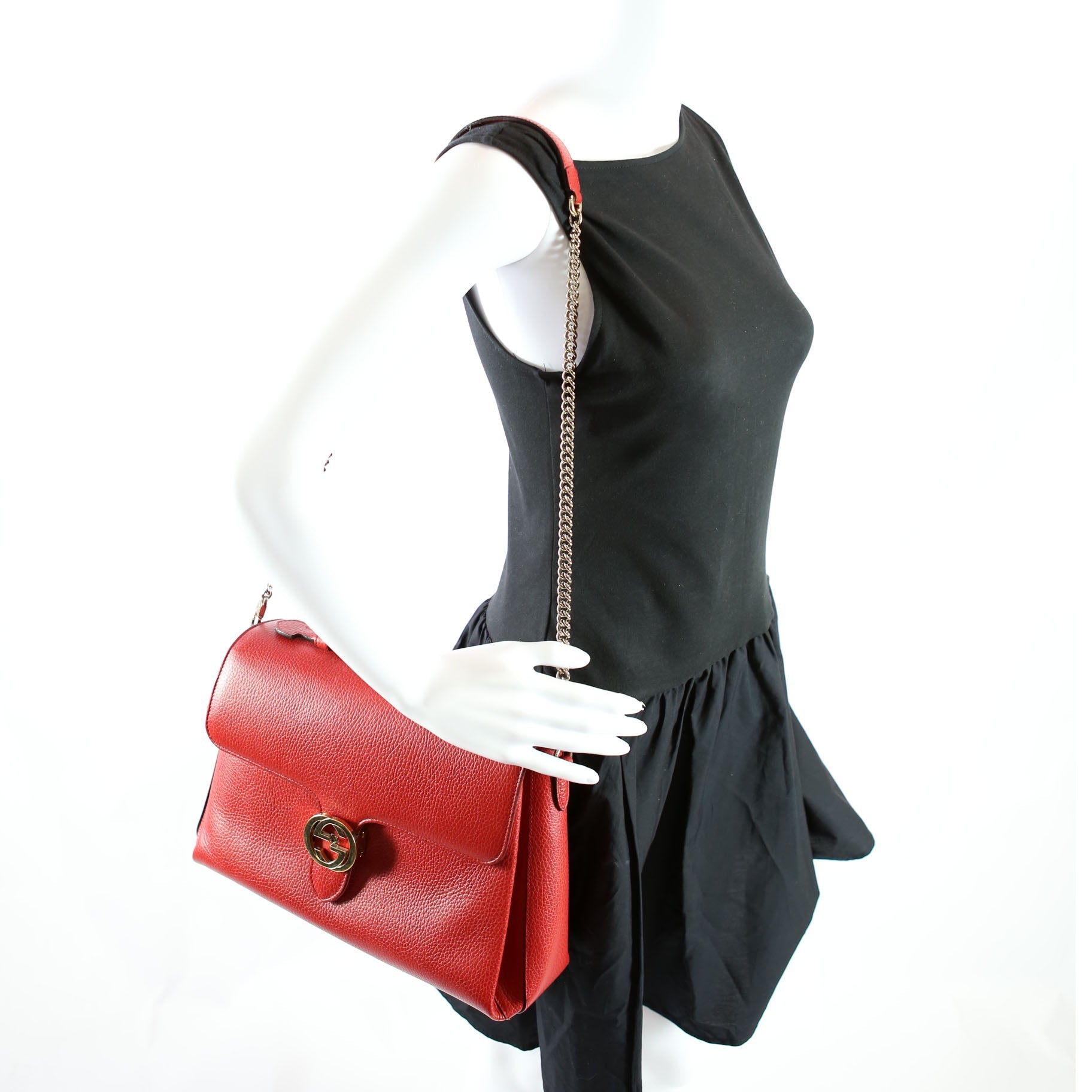 Gucci 510306 Large Interlocking GG Shoulder