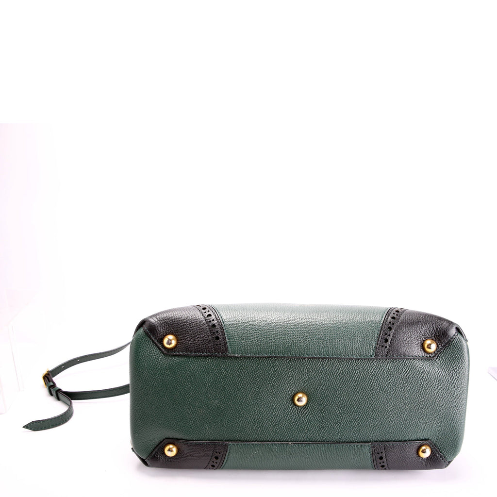 4067302 Banner Tote Medium Green Brogue